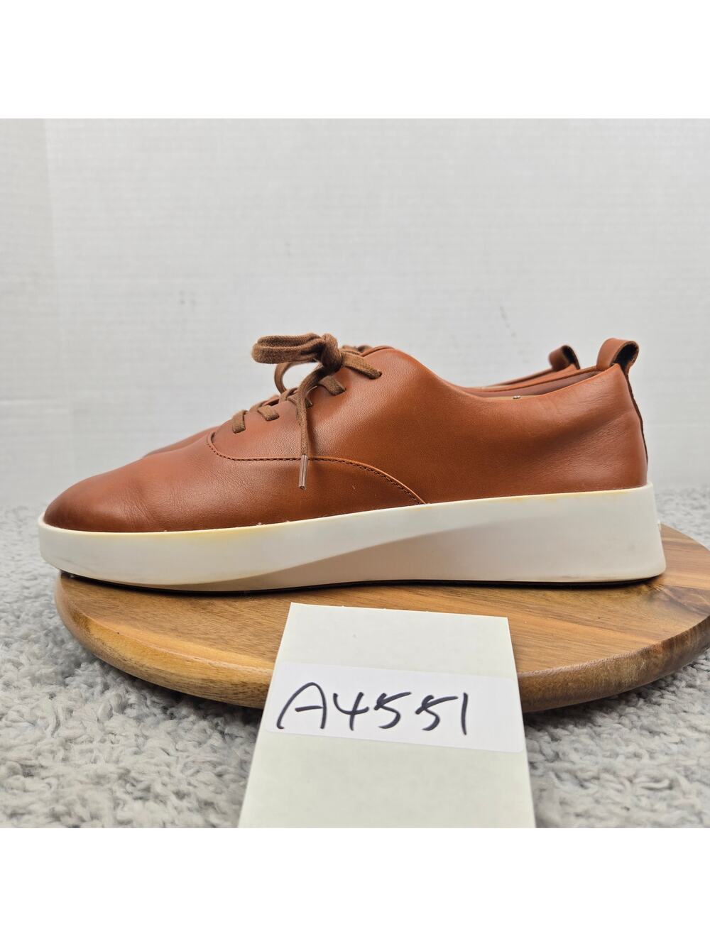 Wolf and Shepherd Mens 43 Cruise Lace Up Brown Leather Lifestyle Daily Sneaker